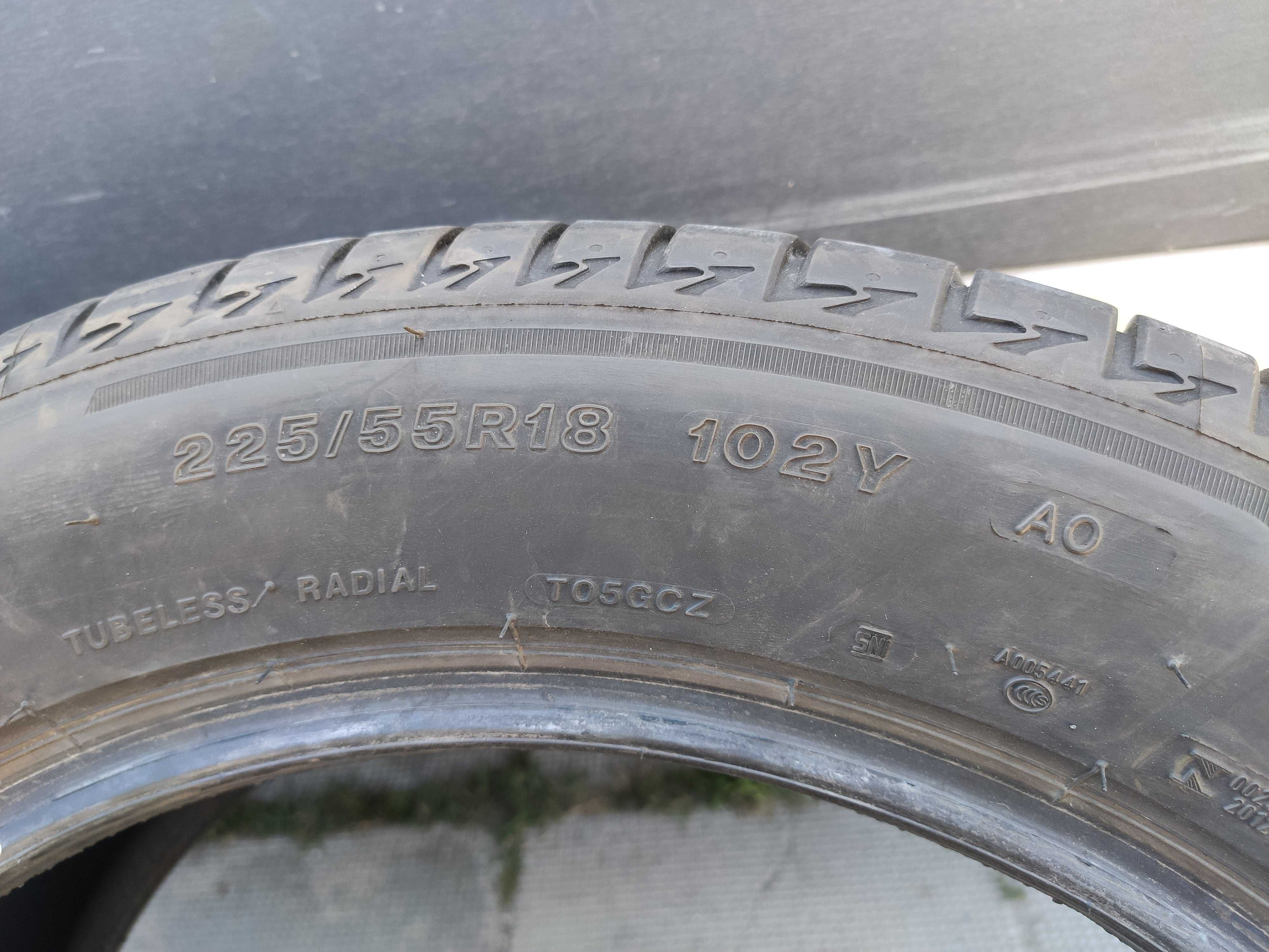 4бр Летни Гуми 225 55 18 - Bridgestone - DOT 2022