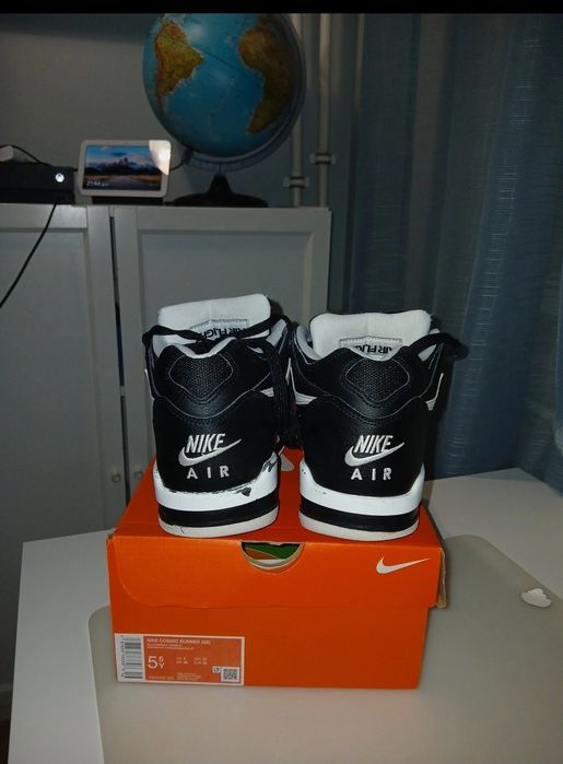 Adidasi Nike Air Flight 89 black&white