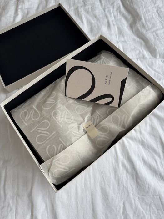 Оригинална чанта Polene Cyme Mini Taupe