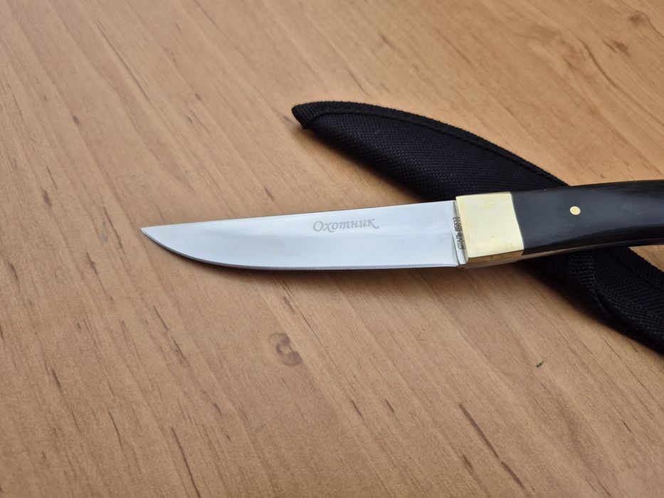 Руски нож Охотник,фултанг с текстилна кания,два модела