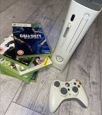 Xbox 360 încărcător 2 manete plus jocuri