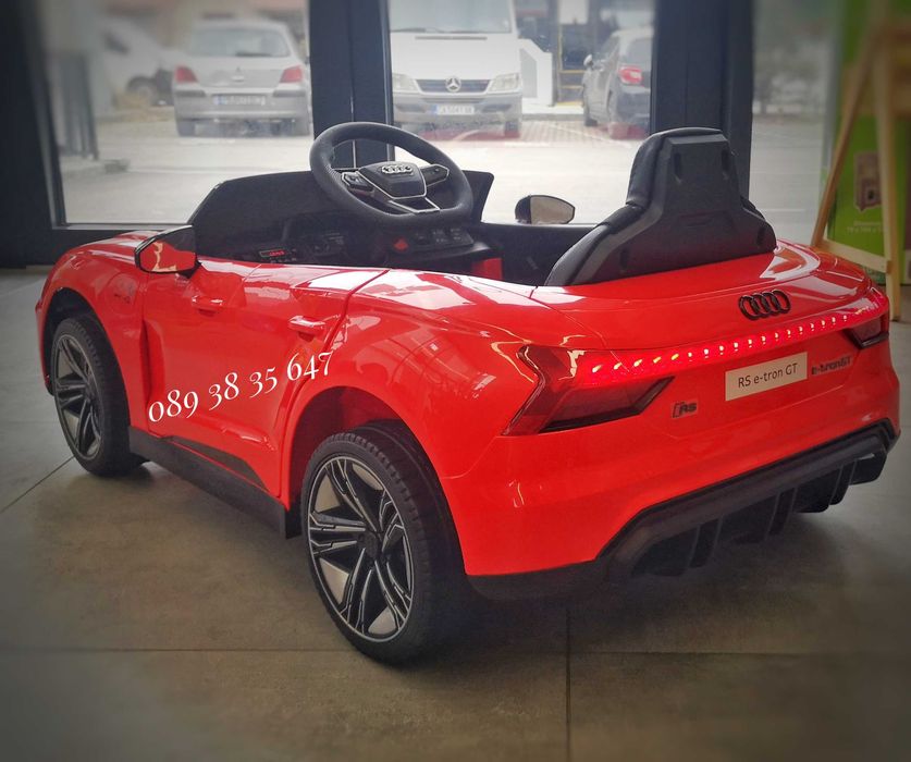 НОВО!Акумулаторна кола AUDI E-tron GT с EVA гуми,12V батерия,Bluetooth