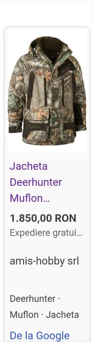 Geaca vanatoare Deerhunter Muflon long marimea M-L