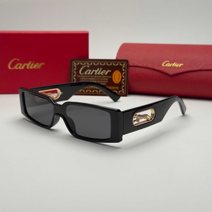Слънчеви очила Cartier Panther Edition нови, черно и бяло UV 400 CE