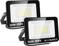НОВИ! Външни LED Прожектори 30W, водоустойчиви, 2 бр/к-кт