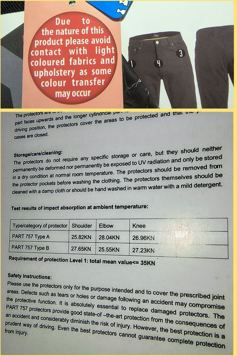 Blugi moto cu Kevlar și protecții, Crane, W34L31