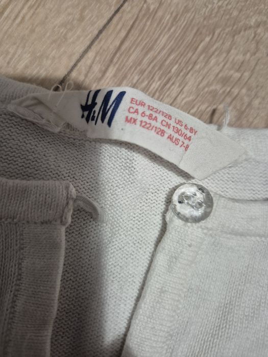 Rochiță elegantă 7-8 ani bleumarin cu buline aurii H&M
