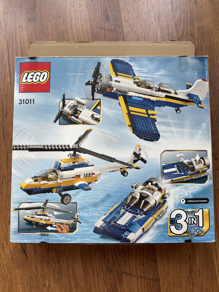 Lego Creator  Голям самолет, хеликоптер и лодка - 3 в 1
