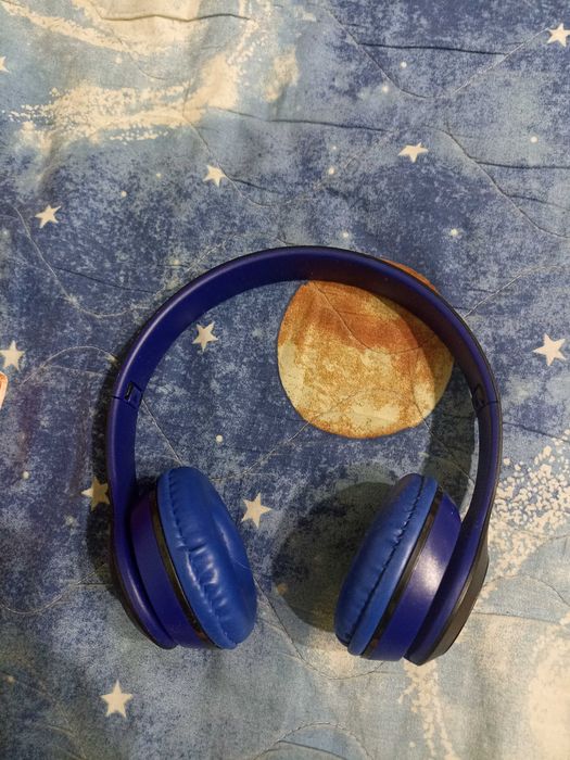 Сини безжични слушалки