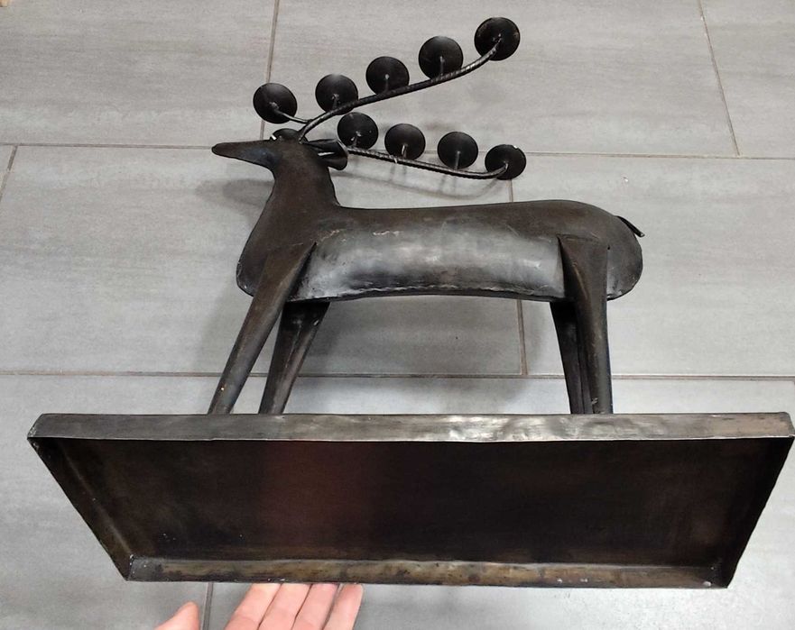 Метален Свещник / Елен / Австрия 1970г.