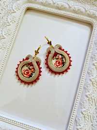 Cercei handmade soutache