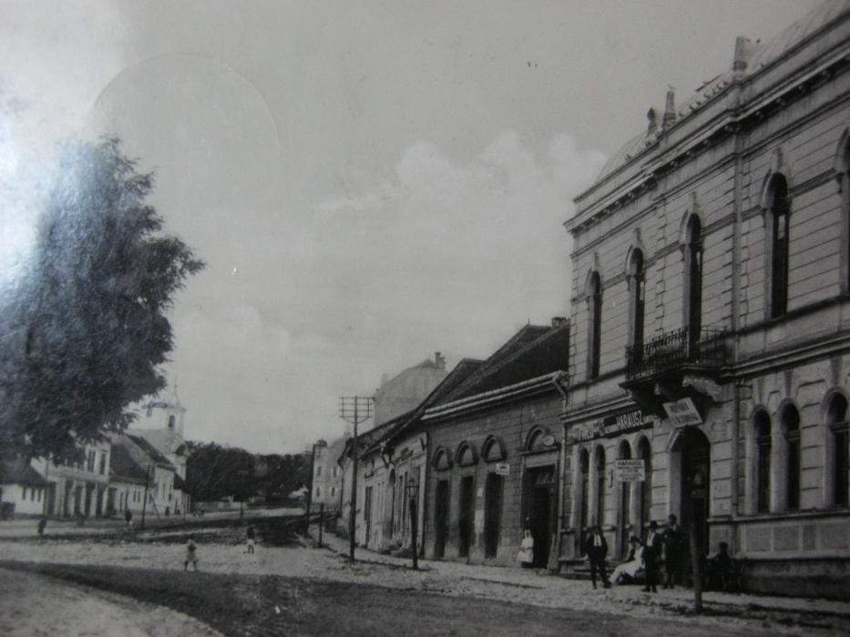 Ilustrata veche,tip foto,1917.Cehul Silvaniei.Szilagycseh.Primaria.