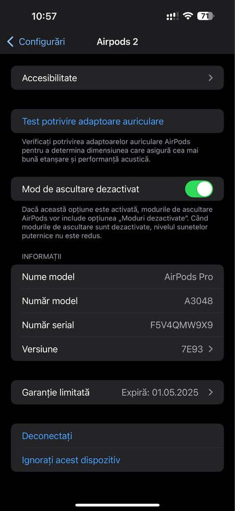 Casti apple airpods pro 2ND GEN 2023 usb-c