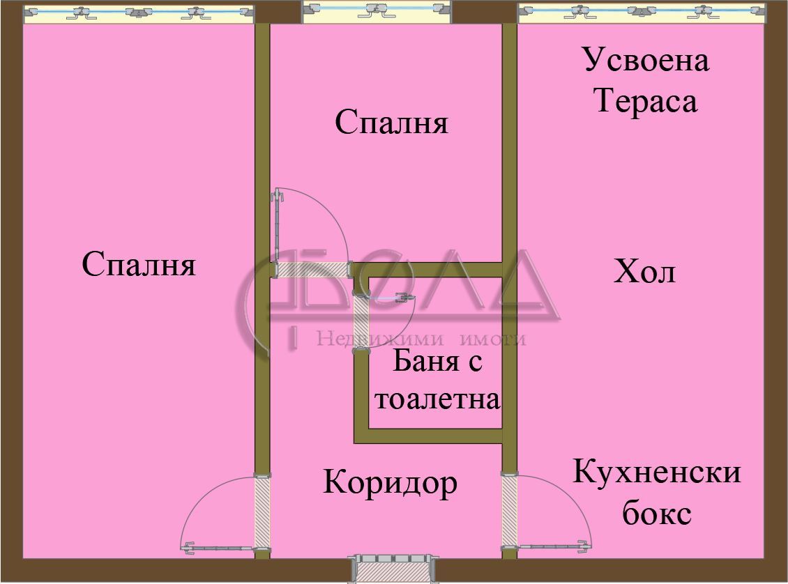 Предлагаме 3-стаен в София-Полигона площ 75