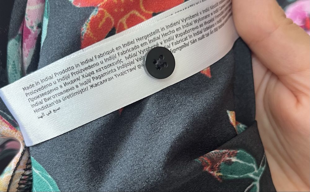 Rochie lungă cu imprimeu floral, fără defecte, mărimea XS