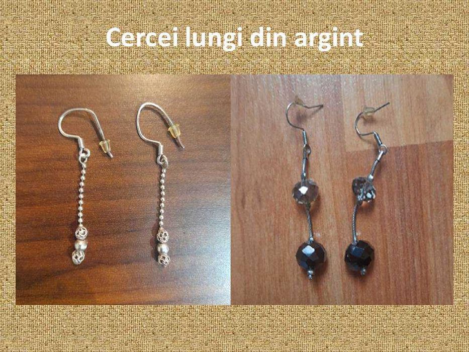 cercei lungi din Argint