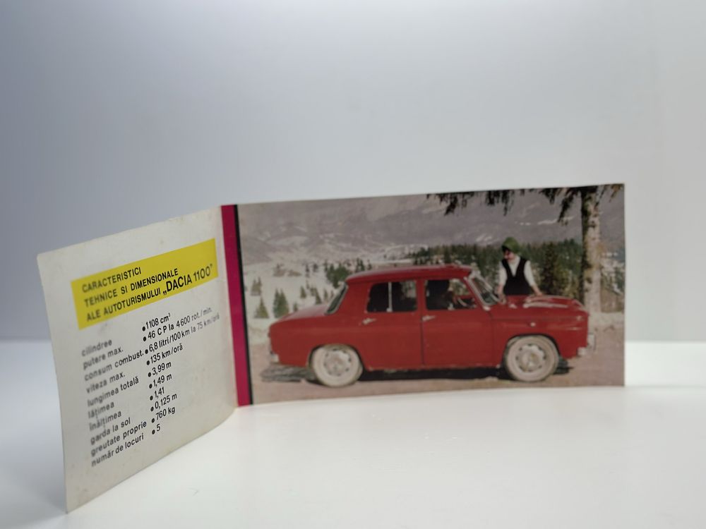 Brosura Perioada Comunista Dacia 1100 1969 Deosebita Rar Uzina Pitesti