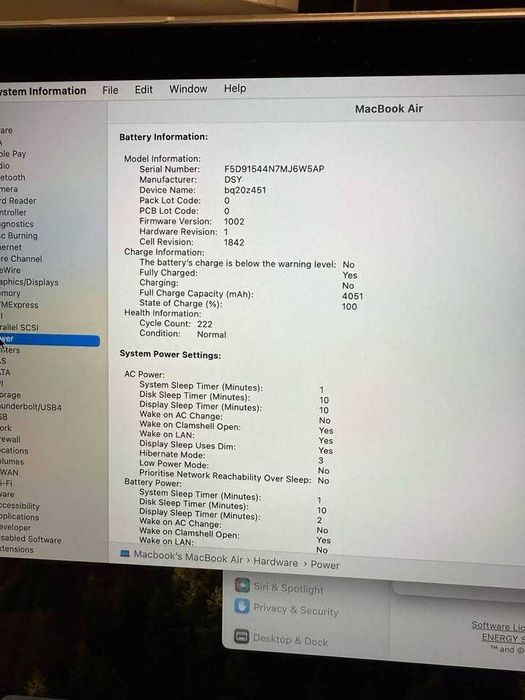 Macbook Air 2018 i5