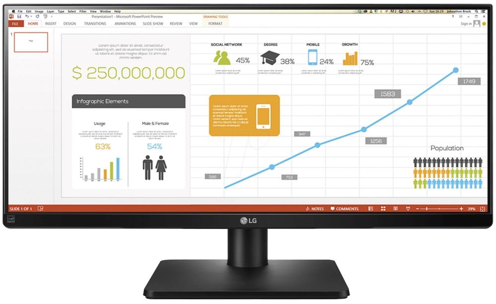 Монитор LG 29 дюймов 21:9