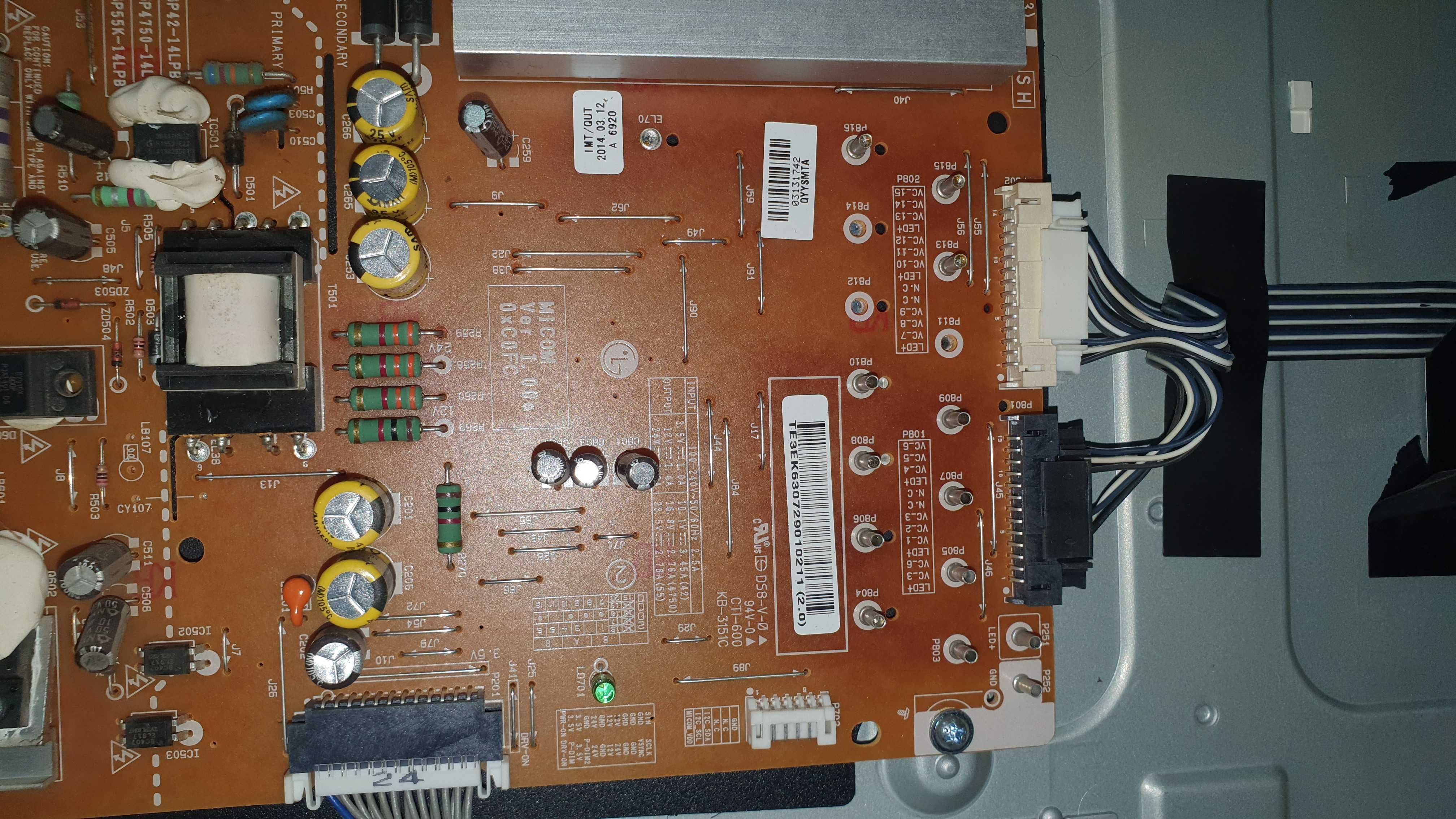 PCB: EAX 65424001 (2.3)    от телевизор LG