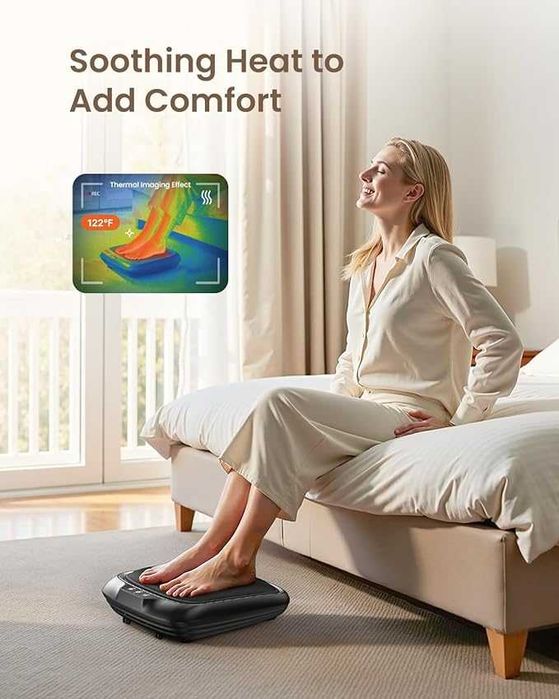 Електрически шиацу масажор за крака с топлина Renpho