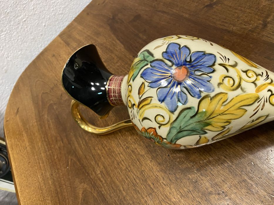 Белгийска декоративна кана H Bequet Quaregnon, модел 685 ваза от порце