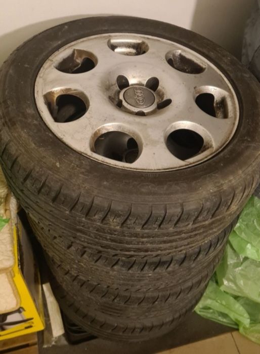 4 roti 16 originale audi a4 cu cauciucuri vara