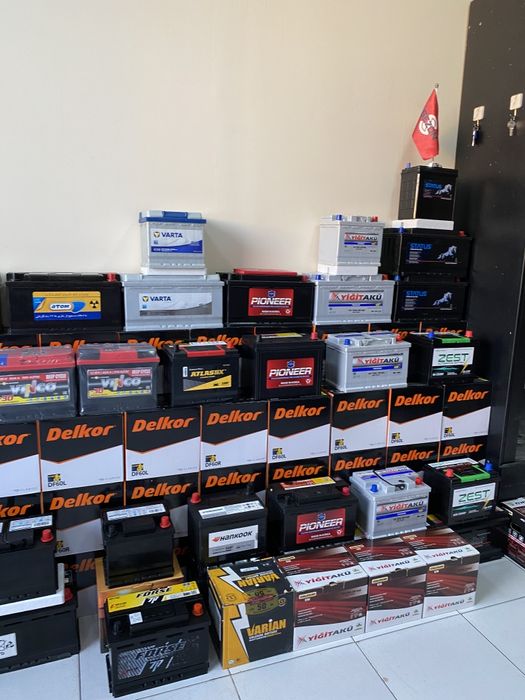 Akkumlyator Delkor Varta Bosch Pioneer Istalgan moshinaga