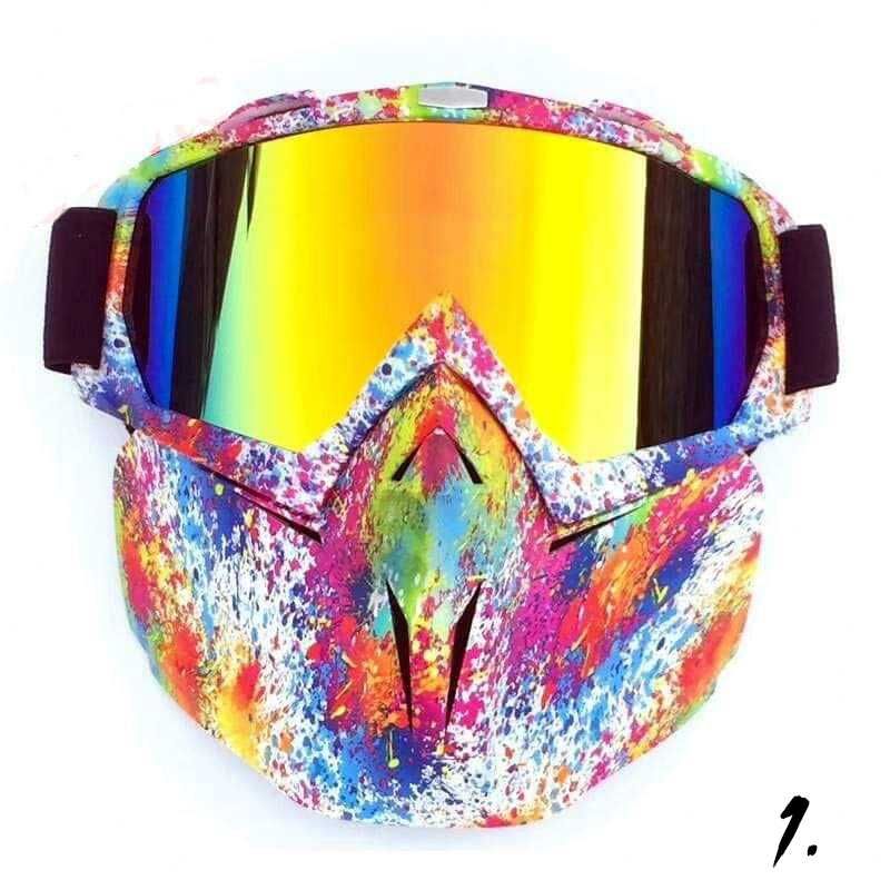 Mască sport cu ochelari de protecție pentru schi snowboard motocross