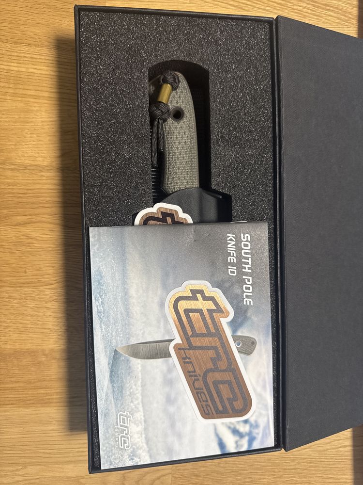 Нож TRC South pole black canvas micarta