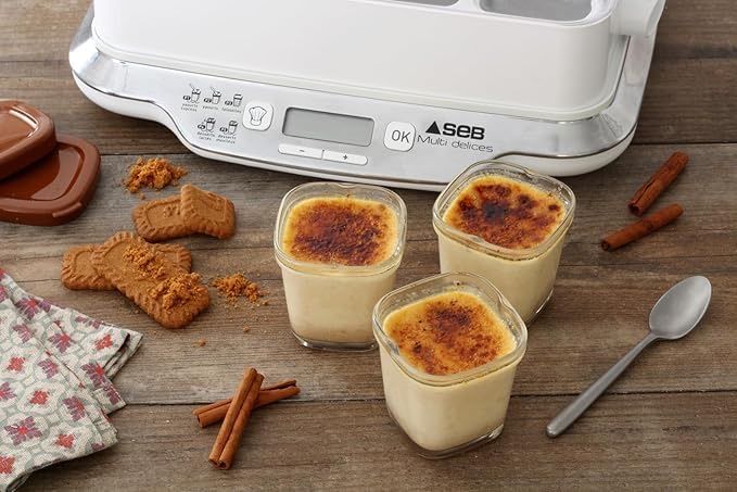 Seb, XF1001E1 6 borcane de iaurt din sticlă, 140 m pentru aparar iaurt