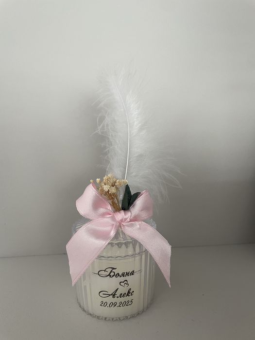 Сватбени подаръчета Свещи