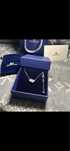 Lantisor Swarovski attract inimioara dubla