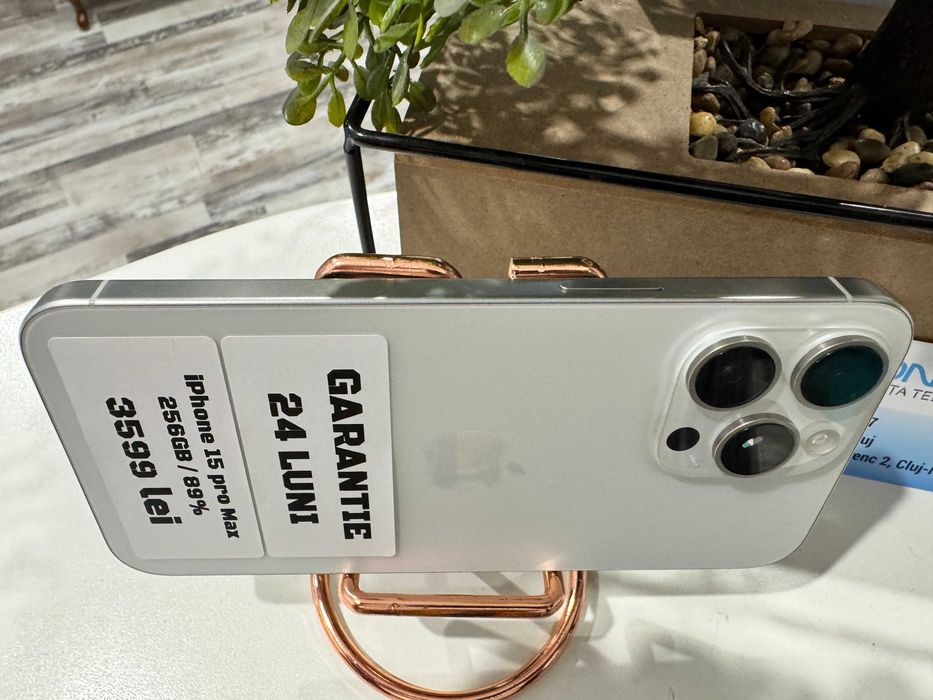 iPhone 15 Pro Max 256Gb 89% - Din magazin,cu garantie!