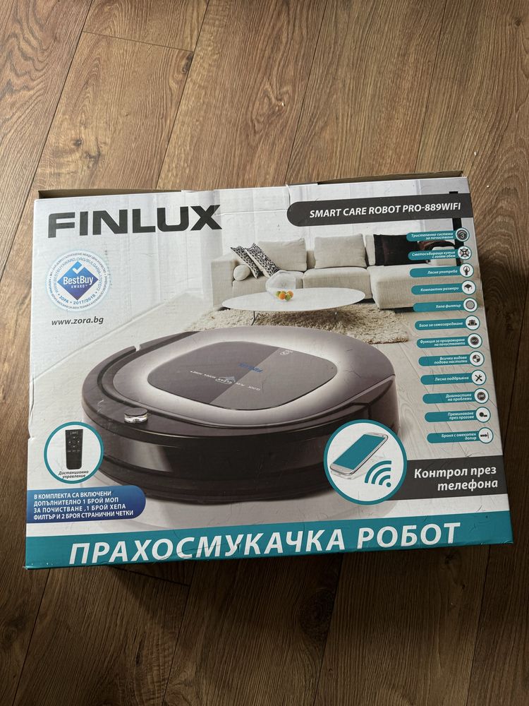 Прахосмукачка робот Finlux Smart Care Robot PRO-889WIFI