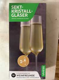 Кристални чаши за шампанско-2бр