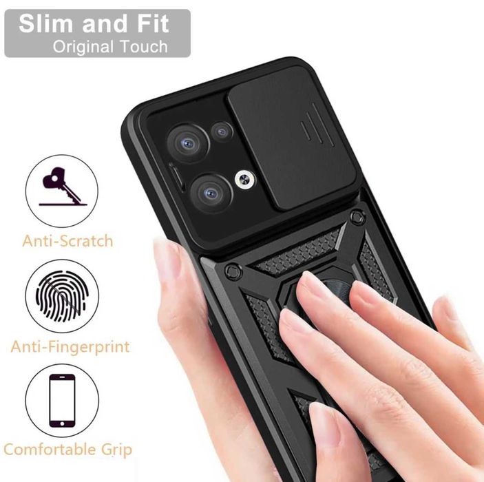 Husa hybrid Armor cu inel pentru Oppo Reno 8 5G , Reno 8 Pro