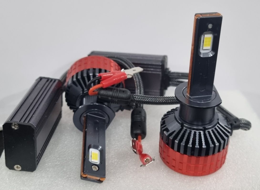Bec becuri LED leduri H1 H4 H7 H8 9 11 kit faza scurta proiectoare