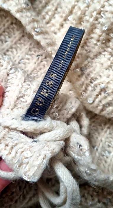 Pulover Guess stil corset stralucitor