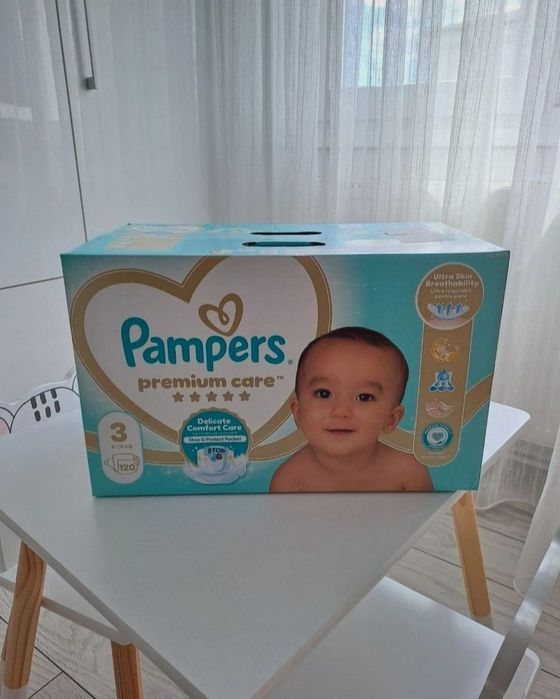 Pampers premium care nr 3 2 cutii