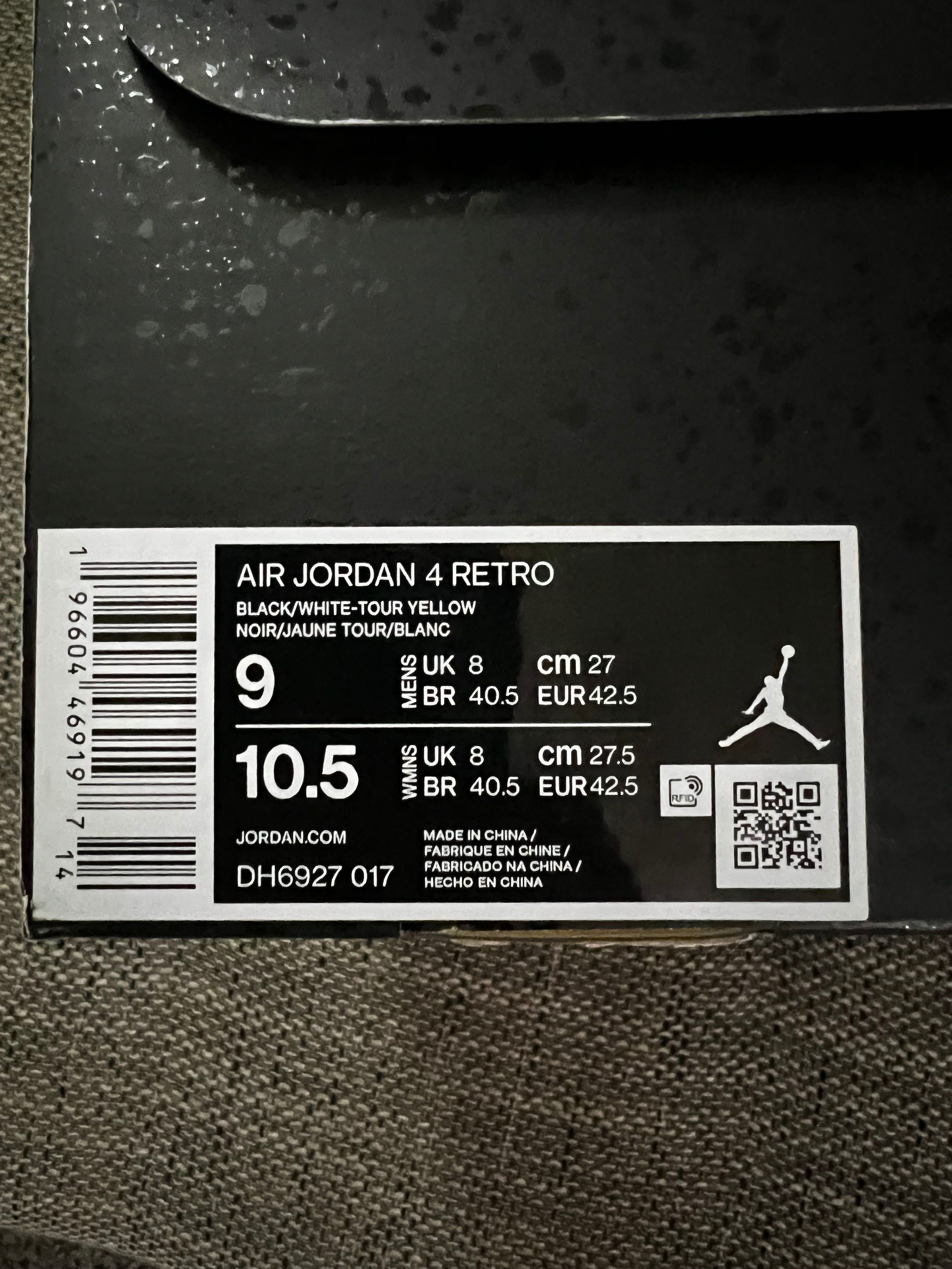 Vând Jordan 4 Retro"Thunder"noi în cutie.Preț:1350 lei