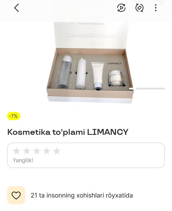 Limancy to'plami sotiladi