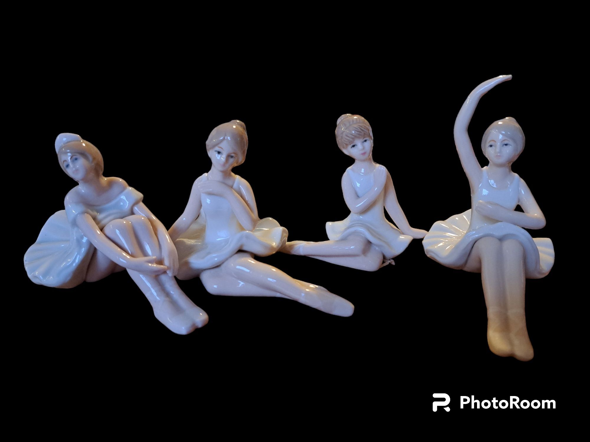 Колекция от 4 порцеланови балерини, винтидж