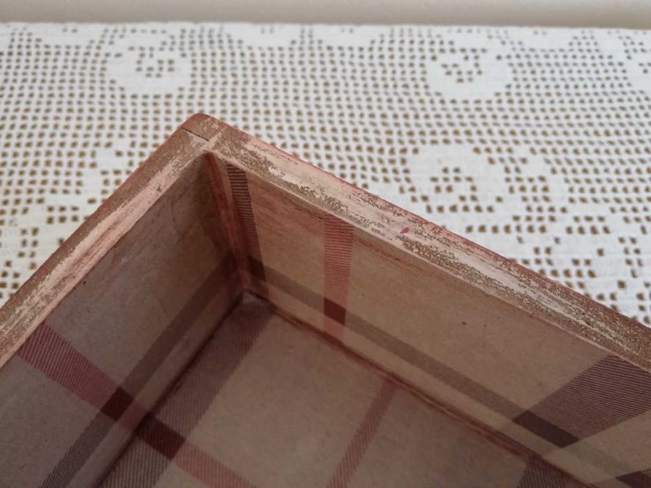 Дървен поднос, табла за сервиране, ръчна декорация релеф, декупаж