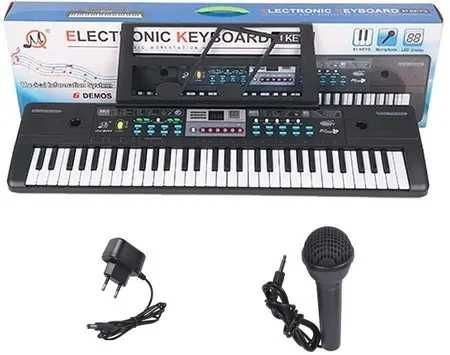 SIntetizator copii MQ601 Orga electronica 61 de clape Microfon karaoke
