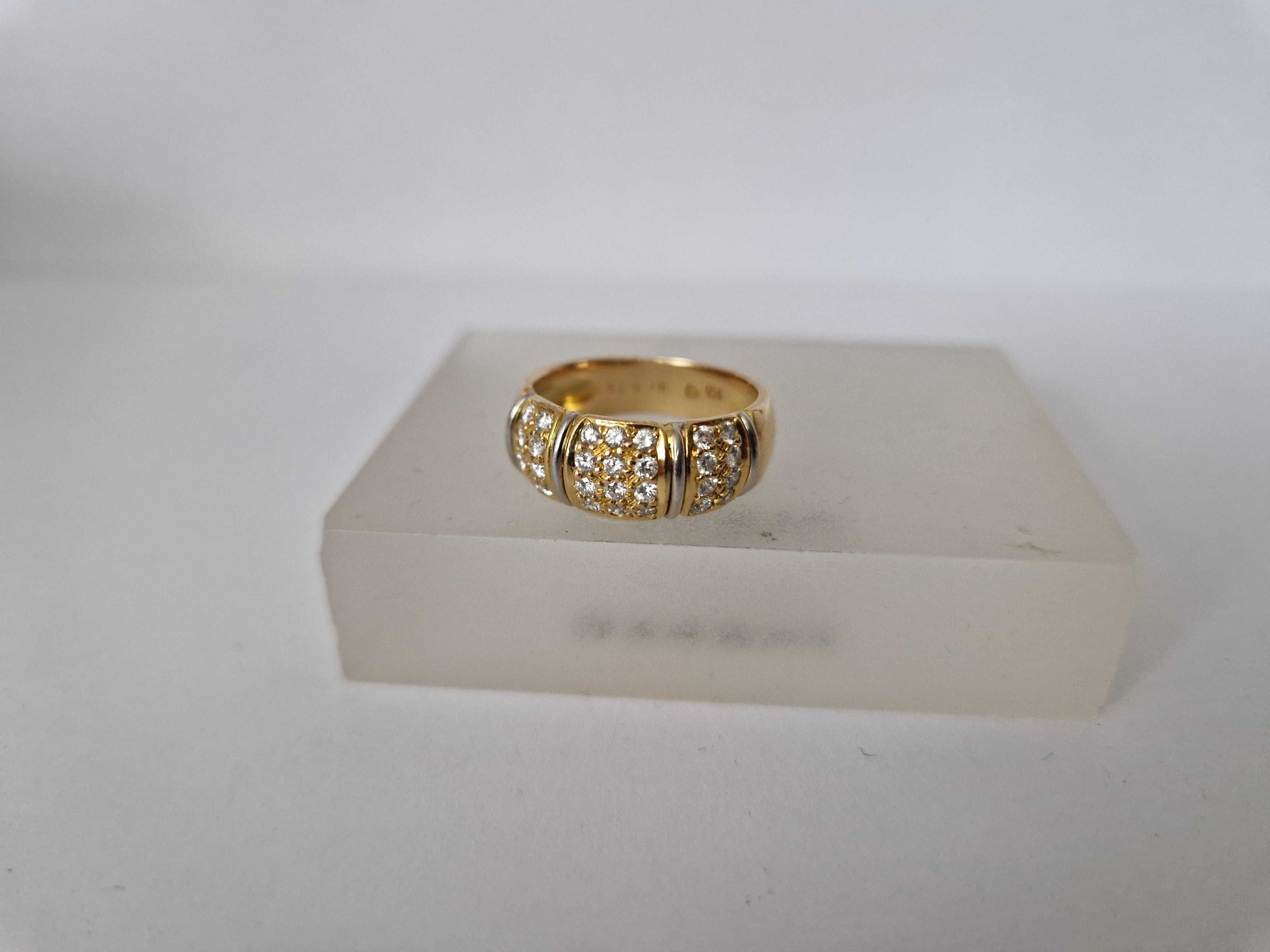 Inel din Aur de 18k-750 cu 28 Briliante de 0,56 ct