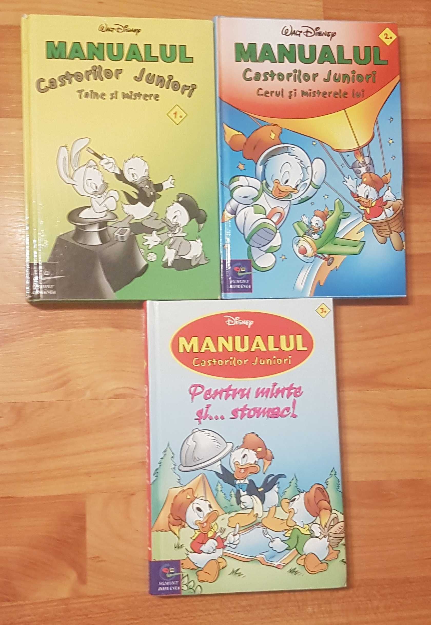 Set 3 carti din seria Manualul castorilor Juniori Egmont