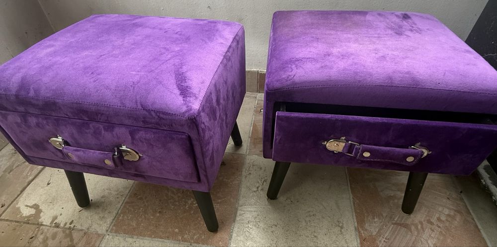 Pat cu noptiere si comoda