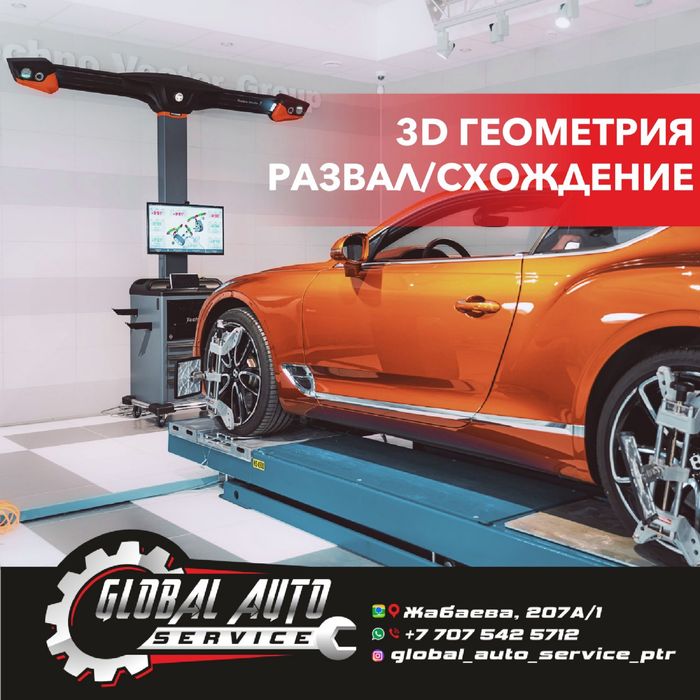 3D Геометрия колёс (Сход/Развал)