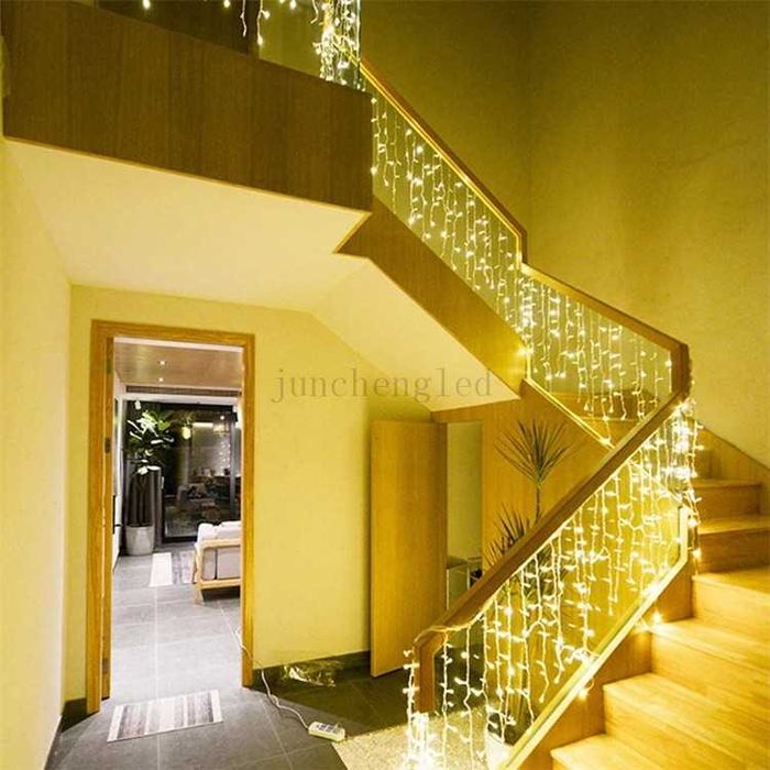 Perdea turturi brate egale 20m x0.5m flash interconectabile 4 culori